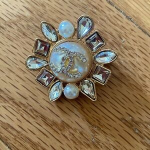 brooch with rhinestones